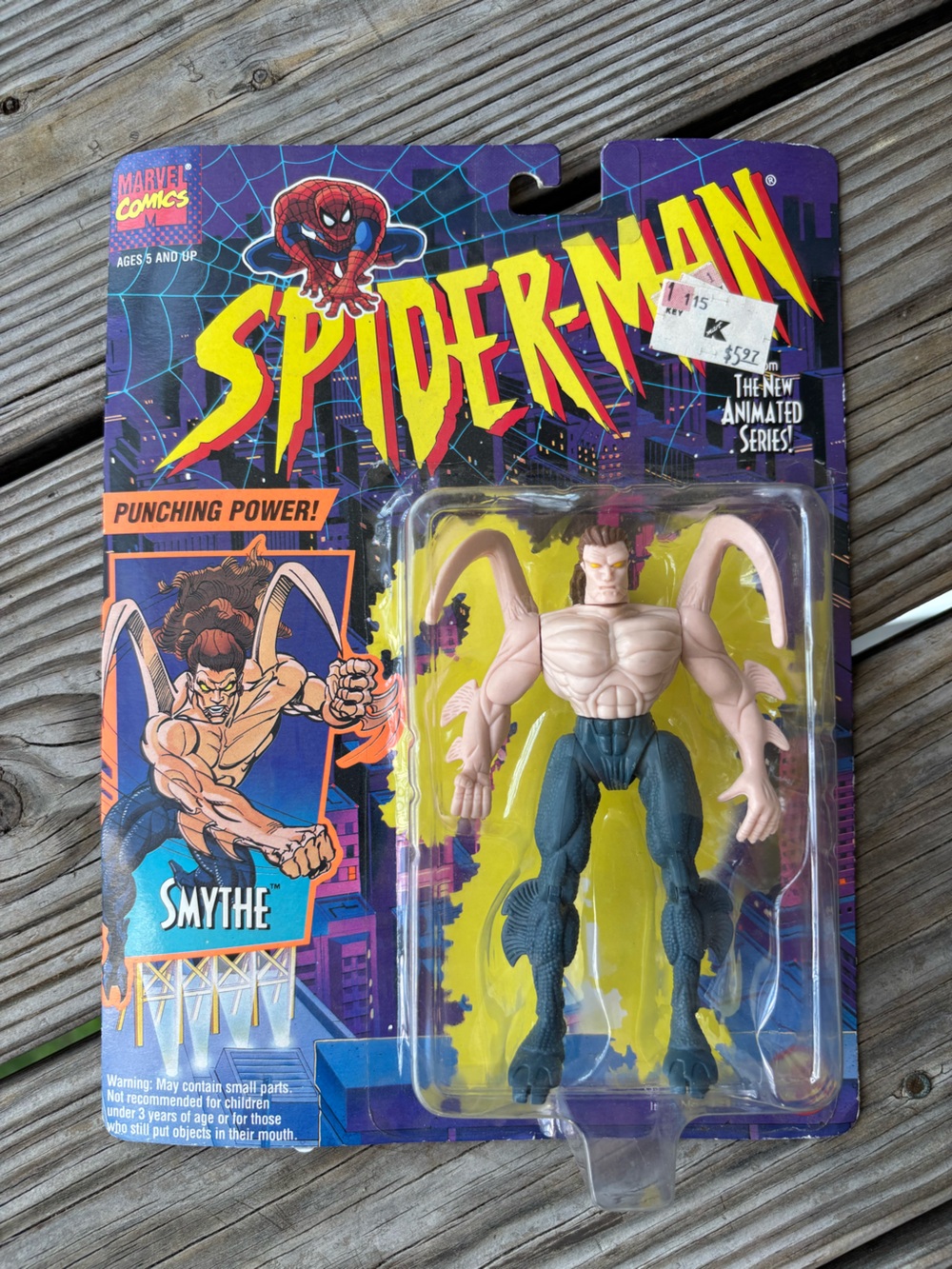 Vintage 90s Spider-Man Marvel Comics Smythe Action Figure